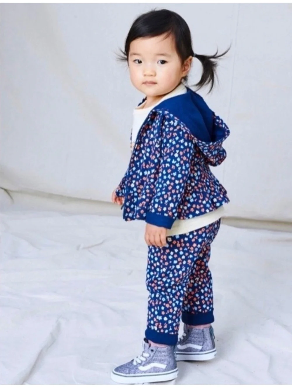 Tea Collection Set Floral Sz 9-12 Months EUC